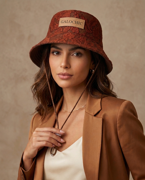 Bucket Renda Marrom (Forro Xadrez)