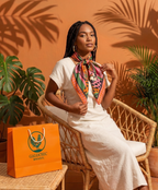 Lenço Pop Art Panther - Musseline Toque de Seda Onça Rosa