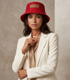 Bucket Hat Renda Vermelha