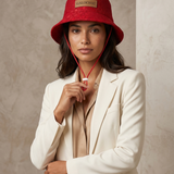Bucket Hat Renda Vermelha