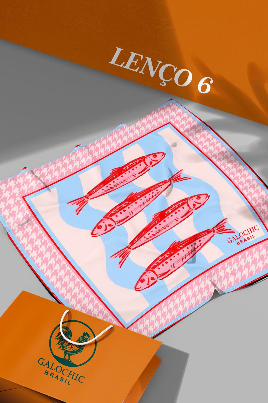 Lenço Sardines Rosé