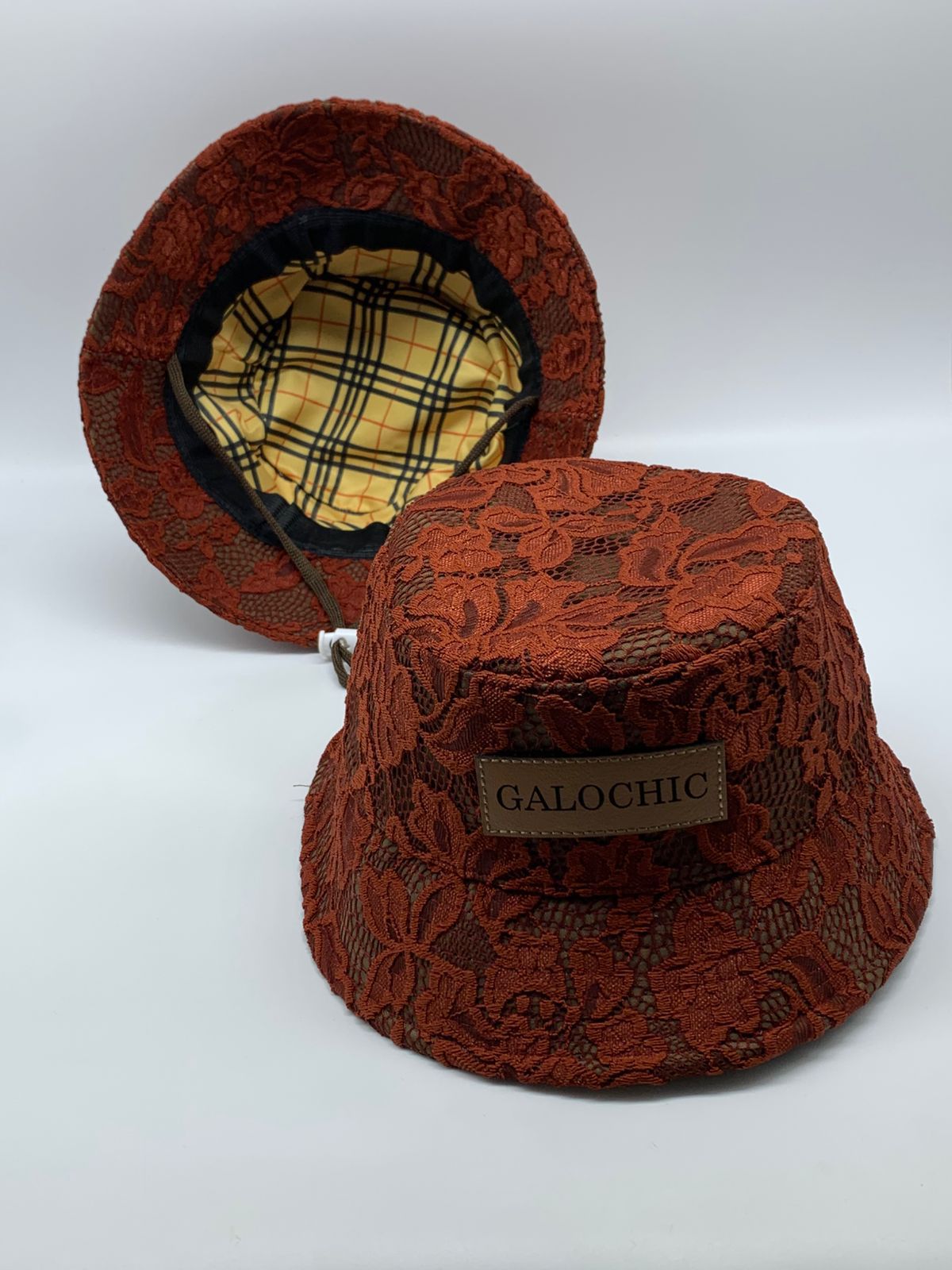 Bucket Renda Marrom (Forro Xadrez)