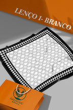 Lenço Musseline Toque de Seda Branco  by Galochic