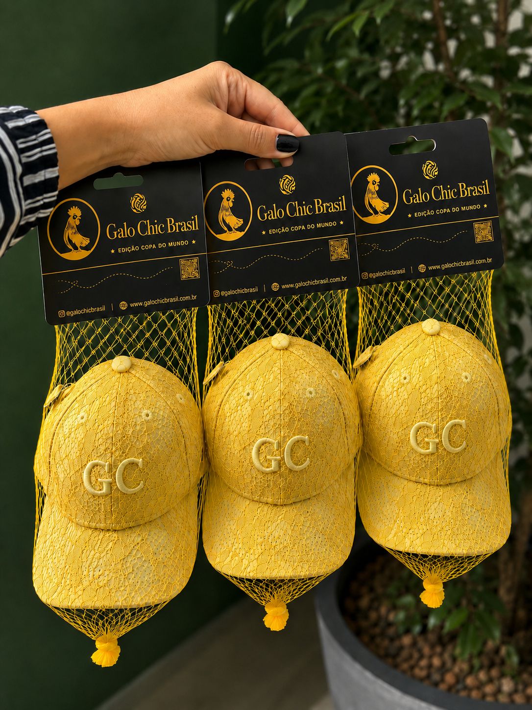 Boné Copa Infantil Galo Chic Brasil - Renda Exclusiva